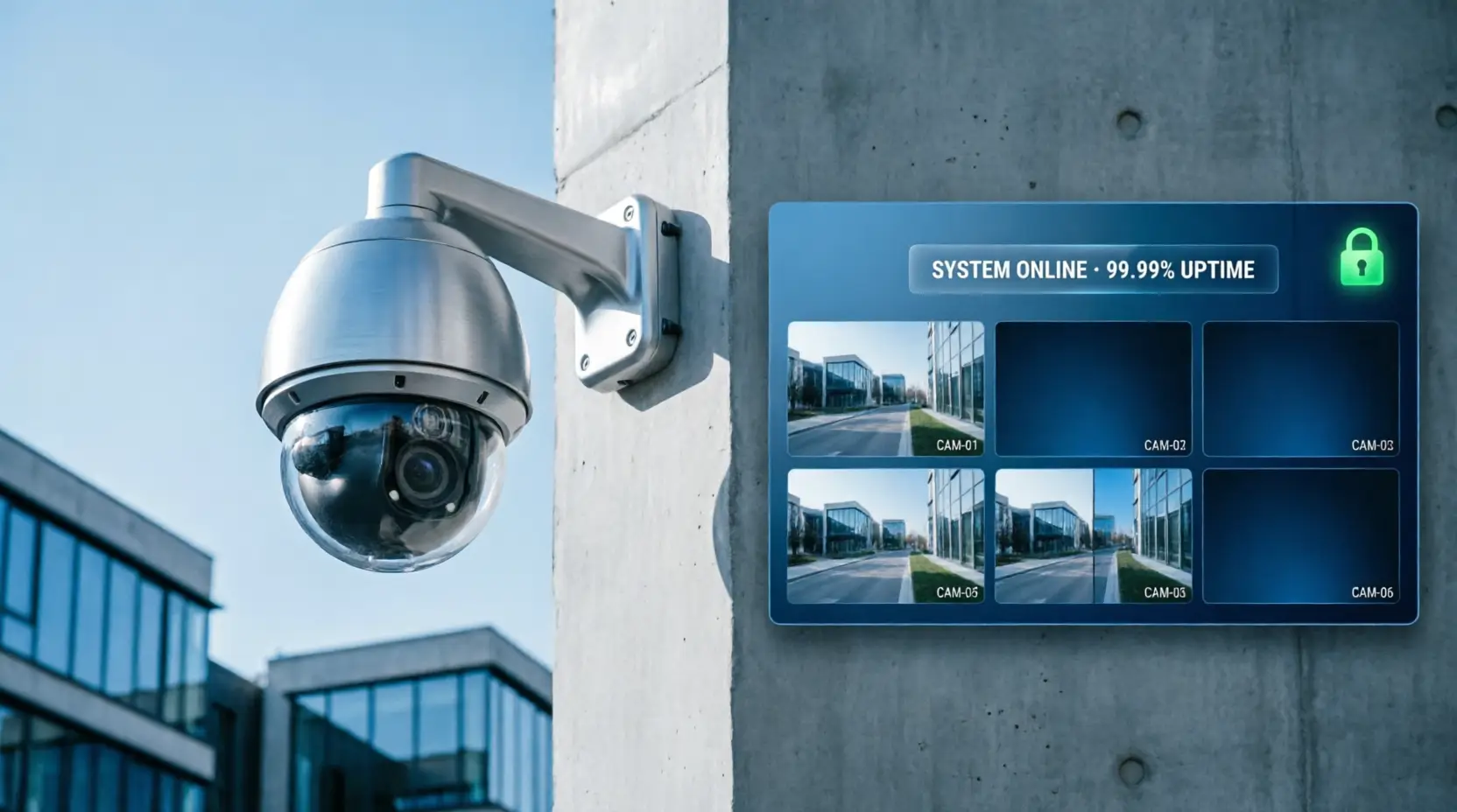 installation caméra surveillance link communication